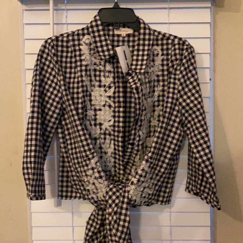 Hopely brand plaid shirt.